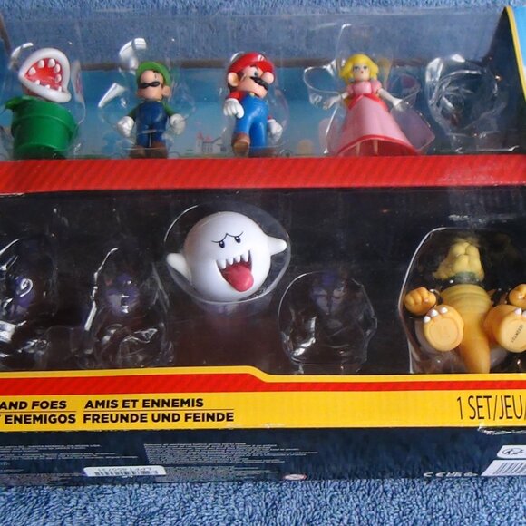 Nintendo Super Mario Friends and Foes Mini Figures 6 of 10 Pack Open Partial - Picture 1 of 11
